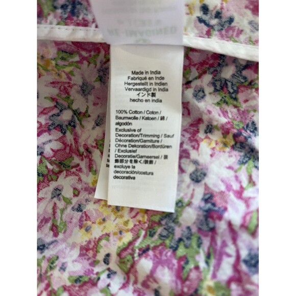 J Crew Puff Sleeve Smocked Midi in Pink Floral Fields Preppy Dress Size L NWT - Picture 16 of 16